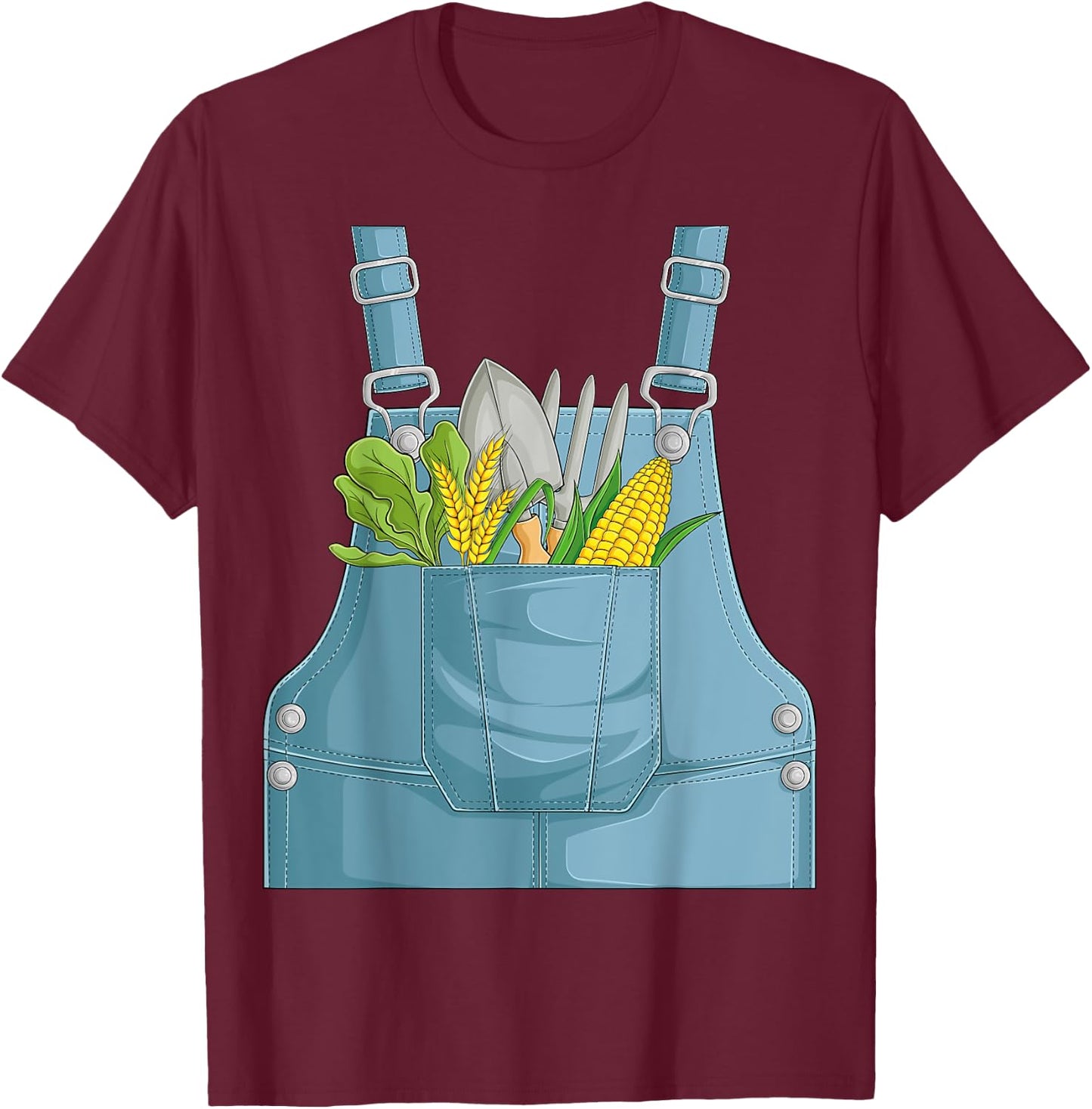 Farmer Farm Farming Life Halloween Costume Boys Kids T-Shirt - T-Shirt | Maroon