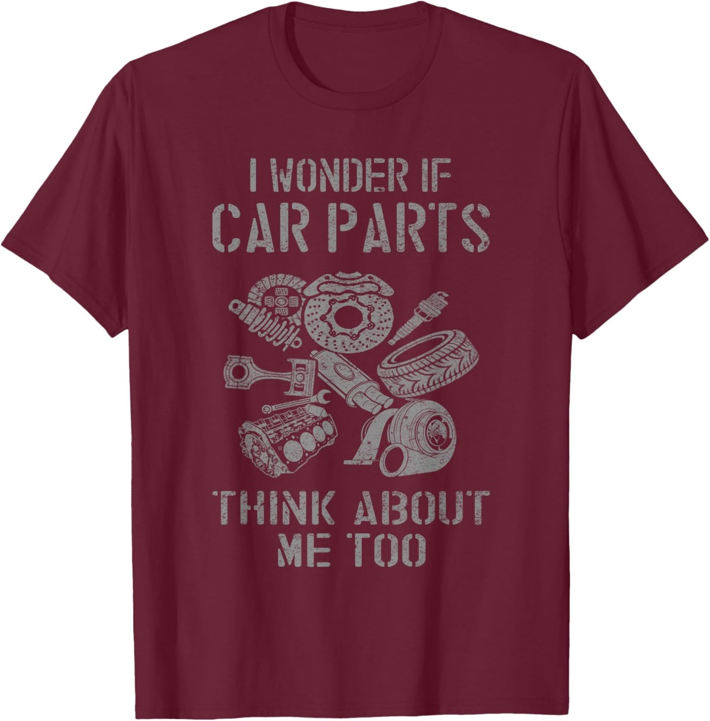 Car mechanic Funny car parts T-Shirt - T-Shirt | Maroon