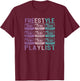 Freestyle Concert Vintage Look 80s Dance Music T-Shirt - T-Shirt | Maroon