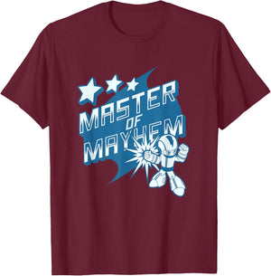 Gamer Master of Mayhem Casual Comfortable and Funny T-Shirt - T-Shirt | Maroon