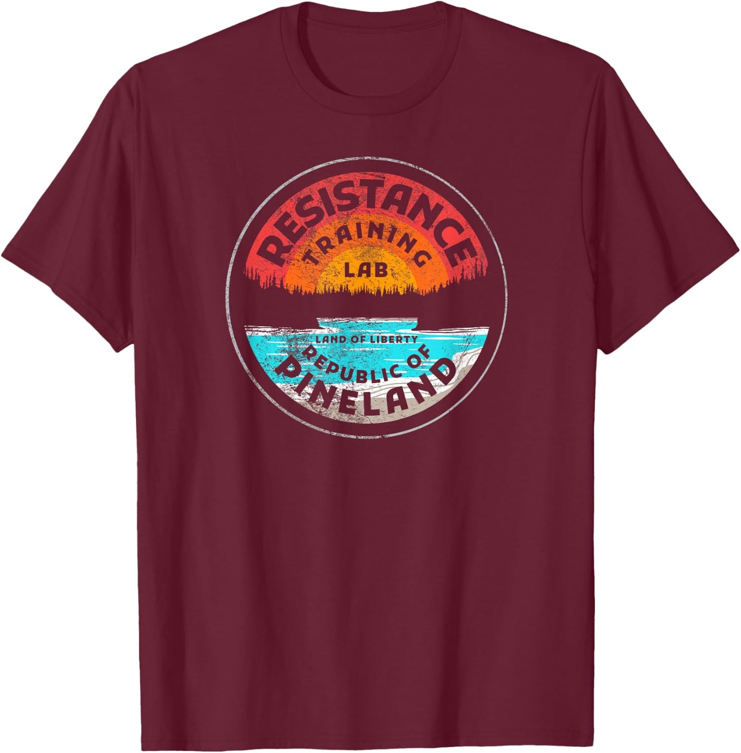 American Marauder: Army SERE Resistance Training Lab Badge T-Shirt - T-Shirt | Maroon