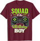 Squad of the Birthday Boy Matching Video Gamer Birthday T-Shirt - T-Shirt | Maroon