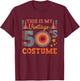 This Is My Vintage 50s Costume Outfit 1950s Theme T-Shirt - T-Shirt | Maroon