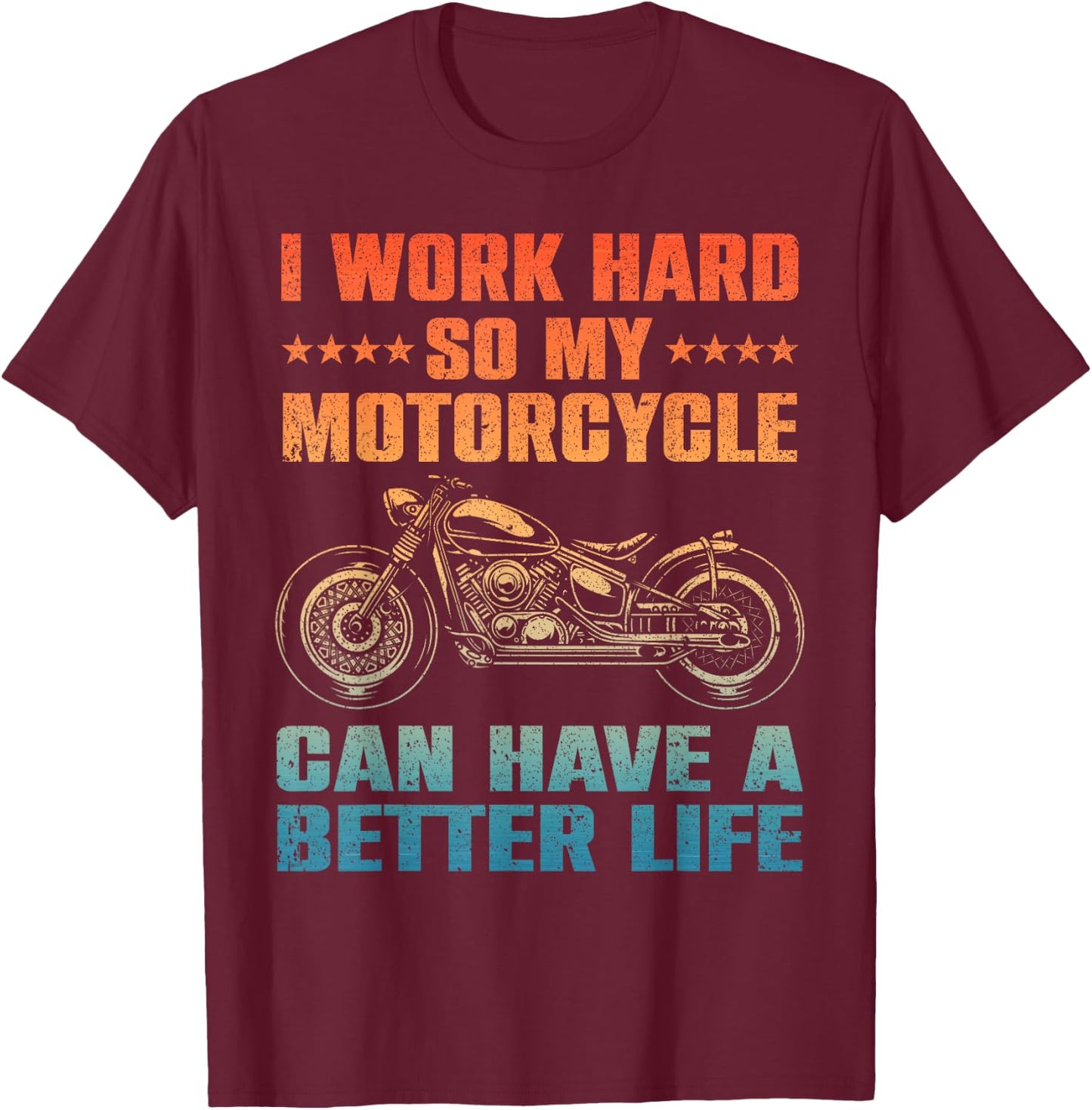Cool Motorcycle Design Women Motorcycle Lover Rider T-Shirt - T-Shirt | Maroon
