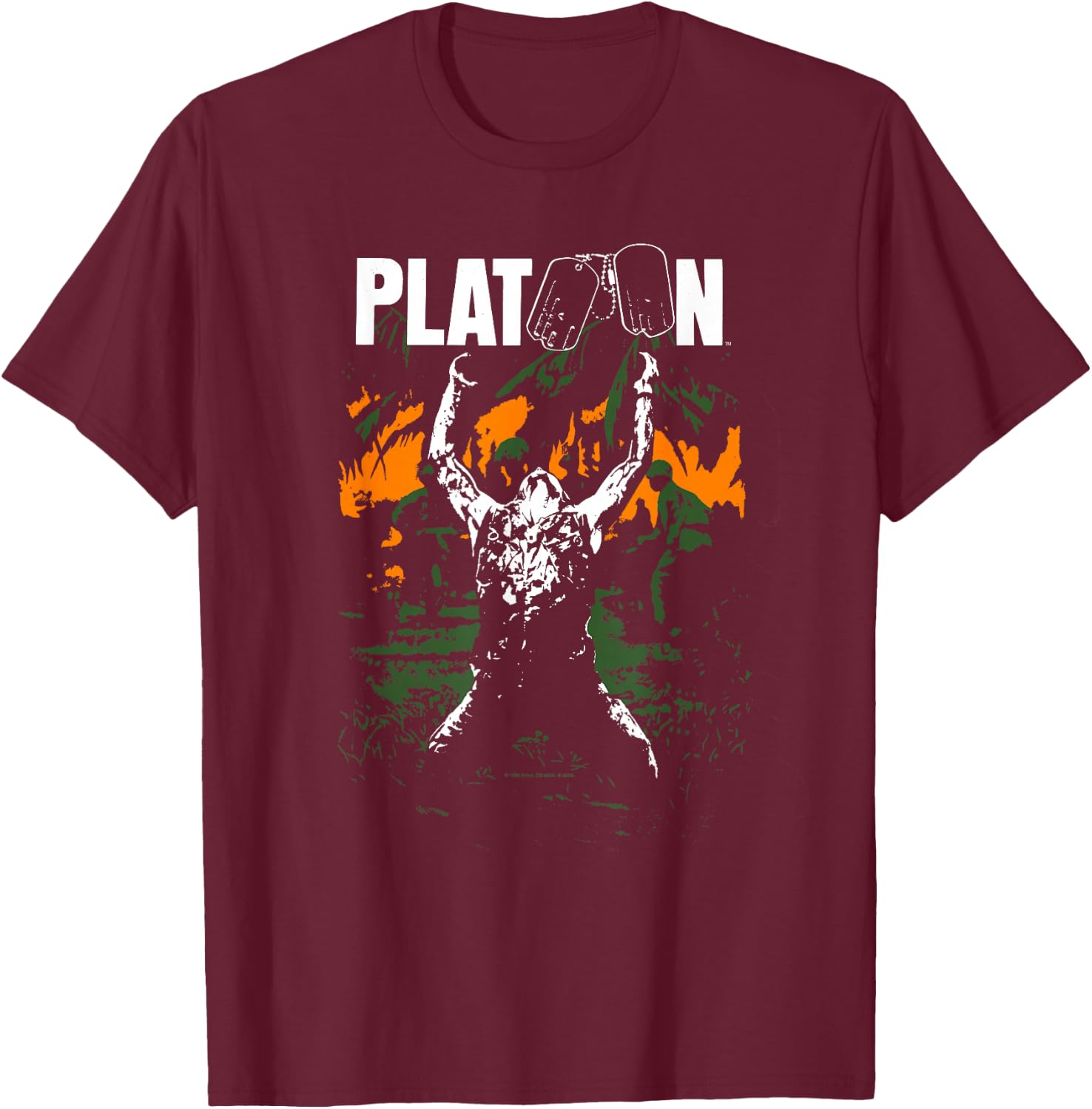 Platoon Graphic T-Shirt - T-Shirt | Maroon