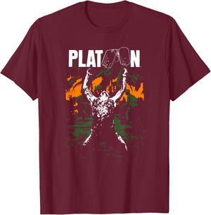 Platoon Graphic T-Shirt - T-Shirt | Maroon