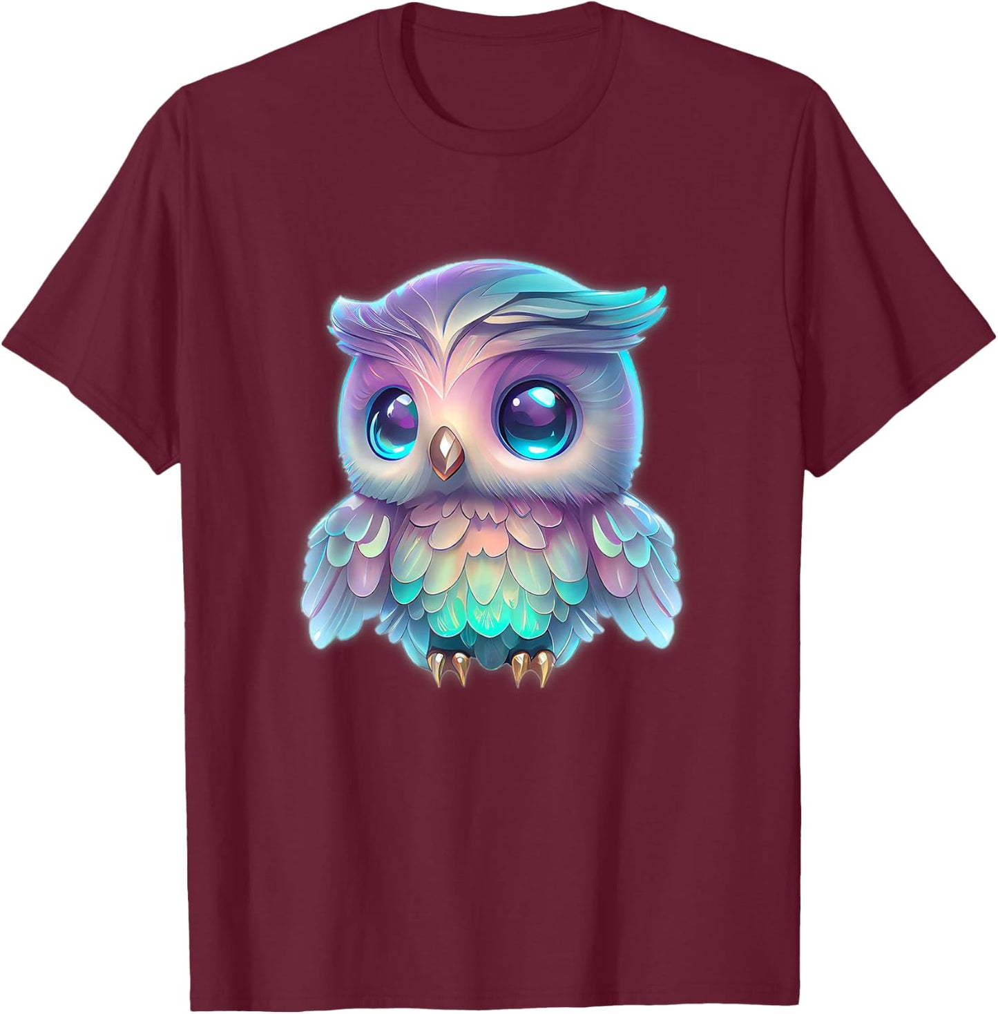Owl shirt for , owl shirt , owl for boys T-Shirt - T-Shirt | Maroon