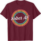Sober AF - Vintage Retro Sobriety Recovery T-Shirt - T-Shirt | Maroon