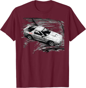 JDM Car Street Drift Race - FC ROTARY T-Shirt - T-Shirt | Maroon