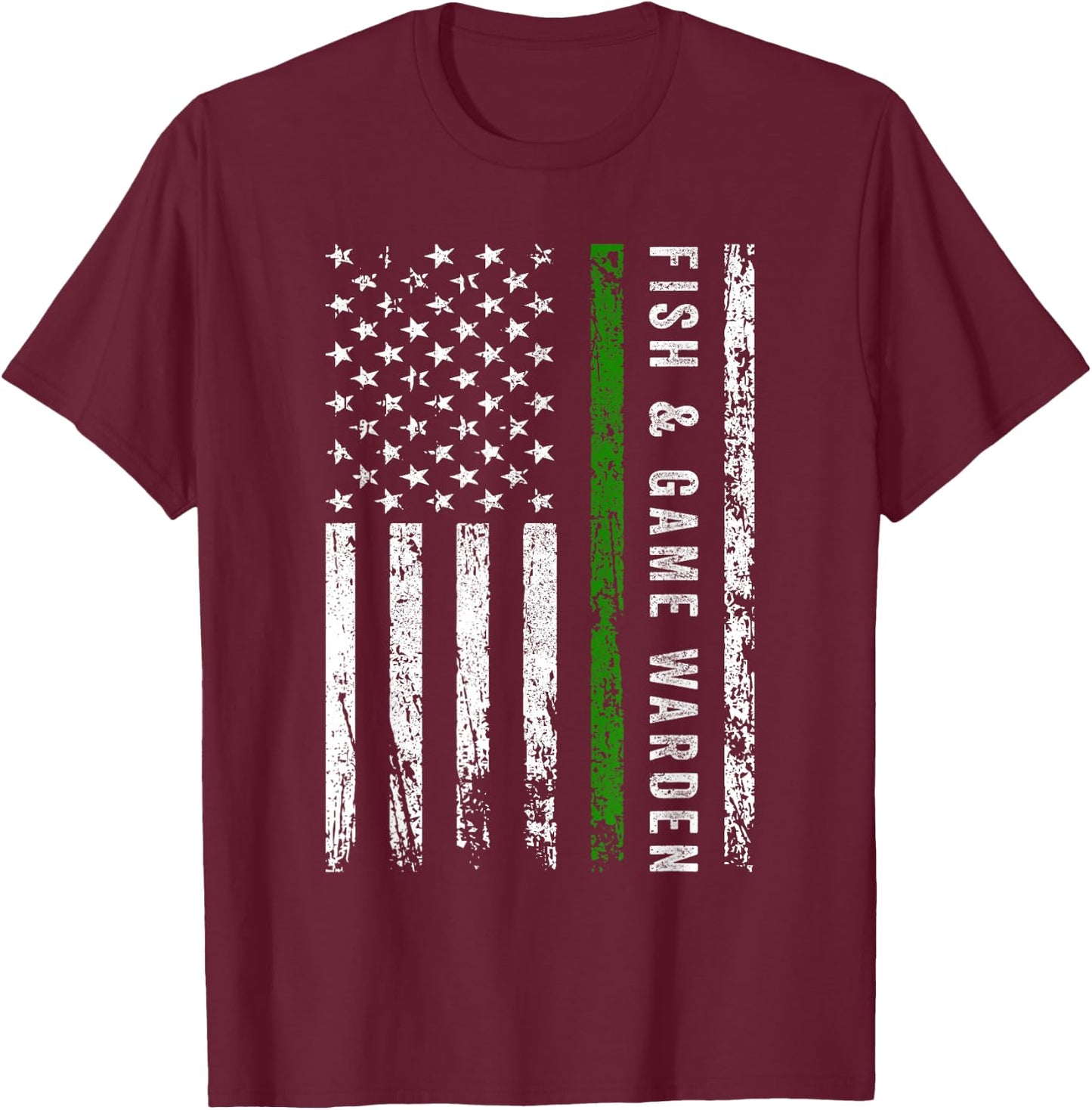 Fish And Game Warden T-Shirt - T-Shirt | Maroon