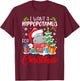 I Want A Hippopotamus For Christmas Xmas Hippo for Kid Women T-Shirt - T-Shirt | Maroon