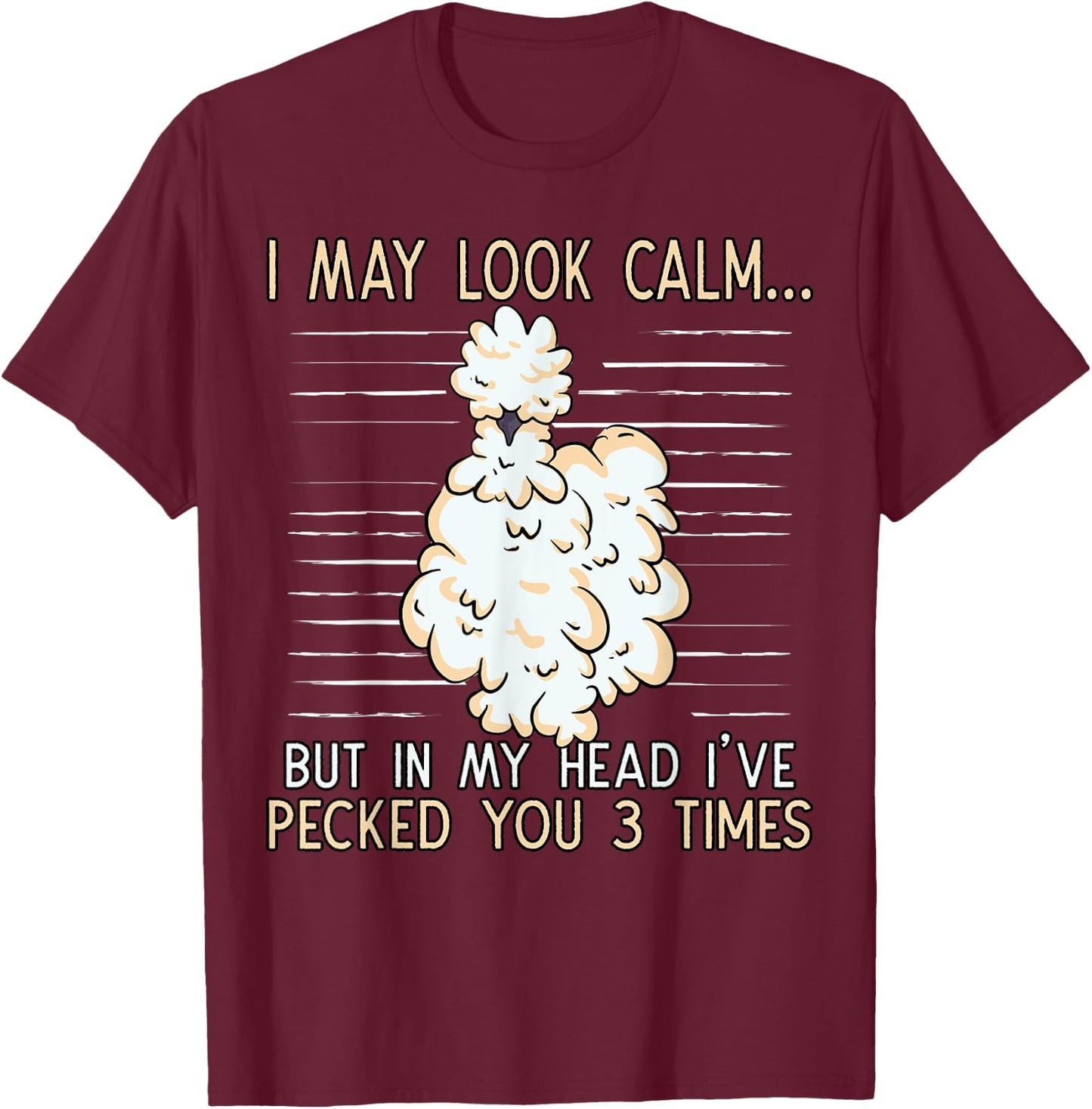 Silkie Chicken Farming Farmer Crazy Chinese Silky Chicken T-Shirt - T-Shirt | Maroon