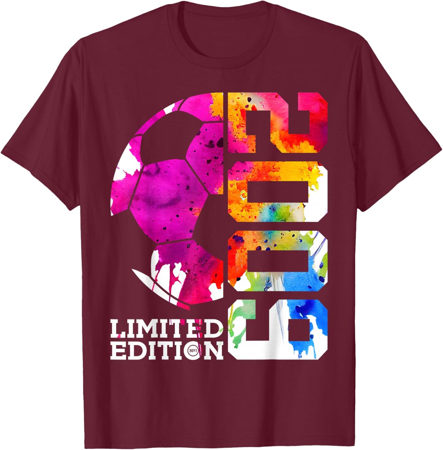 17th BIRTHDAY SOCCER LIMITED EDITION 2009 T-Shirt - T-Shirt | Maroon