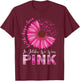 In October We Wear Pink Breast Cancer Awareness T-Shirt - T-Shirt | Maroon