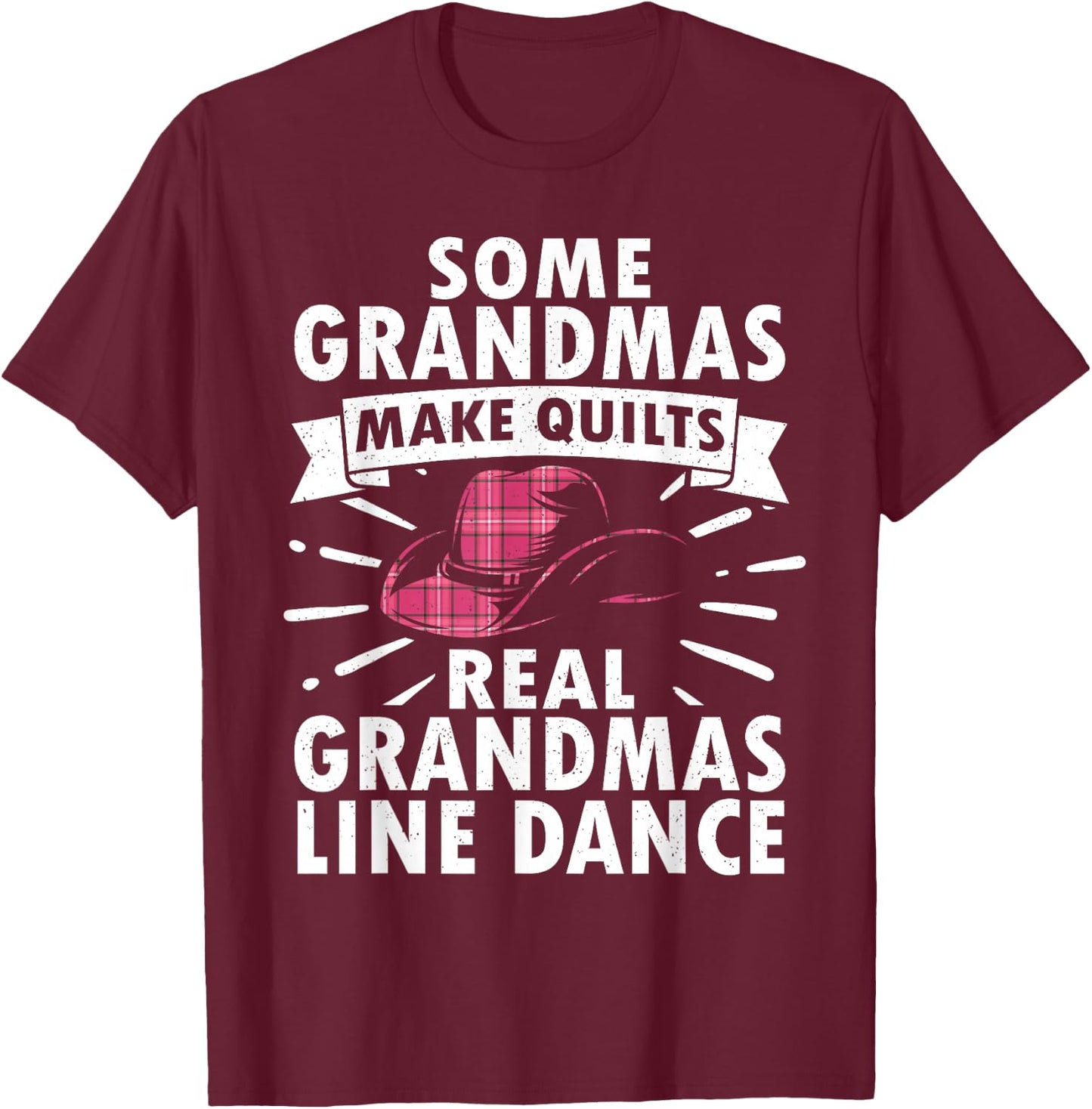 Line Dancing Art Mom Grandma Line Dance Teacher T-Shirt - T-Shirt | Maroon