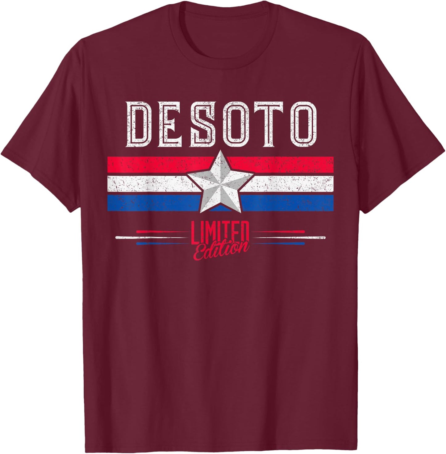 DeSoto Retro Vintage Shirt Gift Women Men Kids T-Shirt - T-Shirt | Maroon