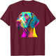 German Pointer Lovers Pop Art German Short Haired Pointer T-Shirt - T-Shirt | Maroon