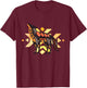 Native American Indian Coyote Wolf Tribal Style Southwest T-Shirt - T-Shirt | Maroon