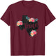 Vintage Texas Home State Map Pride Flowers Retro Rodeo T-Shirt - T-Shirt | Maroon