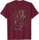 American Flag Camo Camouflage Outdoor Antlers Elk Deer Women Kids Men T-Shirt - T-Shirt | Maroon
