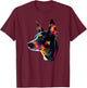 Rat Terrier Mom Designs Rat Terrier Pop Art - Black, Small - Rat Terrier Lovers, Women, -Adults, Short Sleeve, Classic Fit, Cotton 65% Polyester 35% T-Shirt - T-Shirt | Maroon