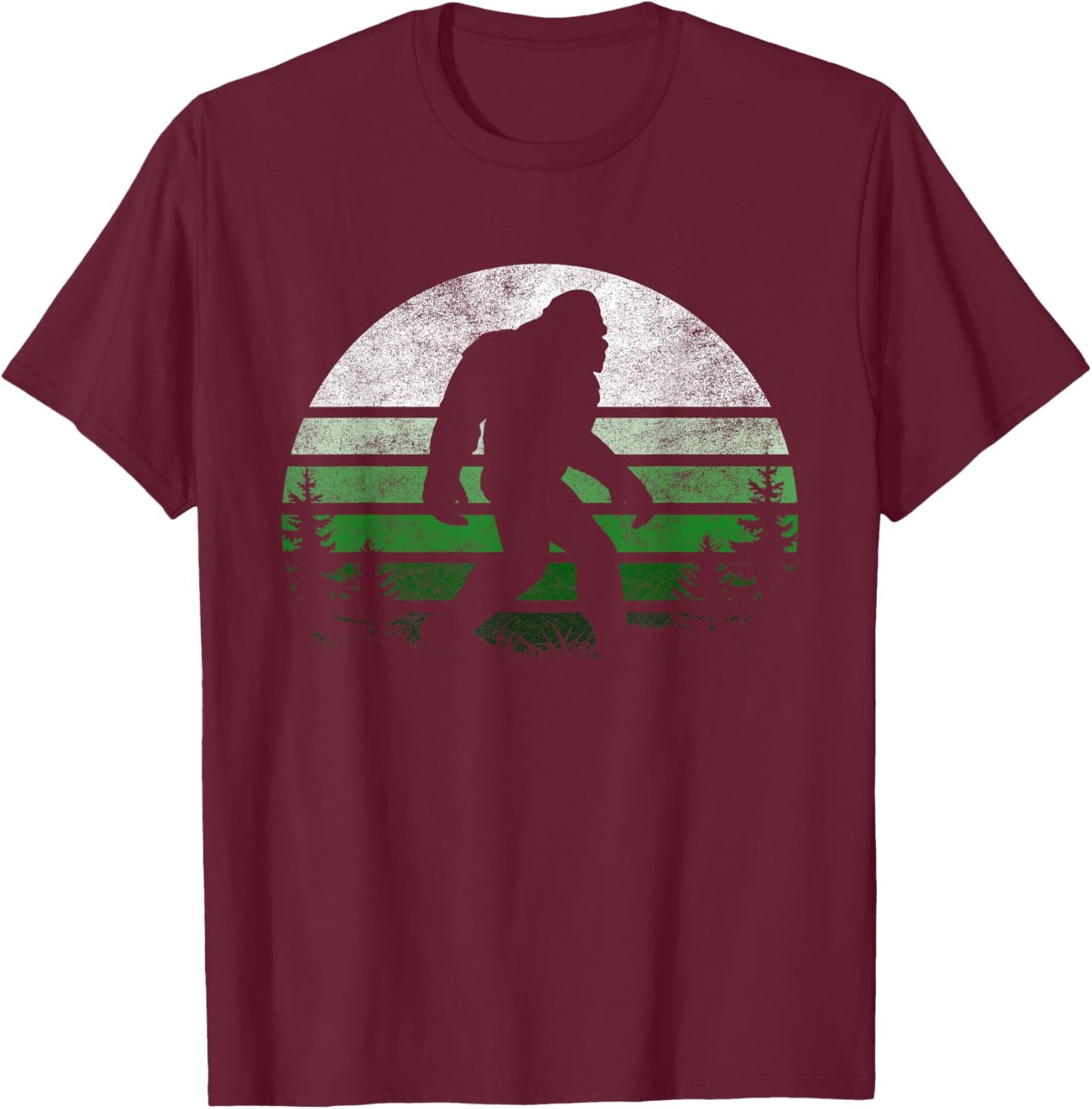 Bigfoot Retro Vintage St Patricks Sasquatch Lovers Men Women T-Shirt - T-Shirt | Maroon