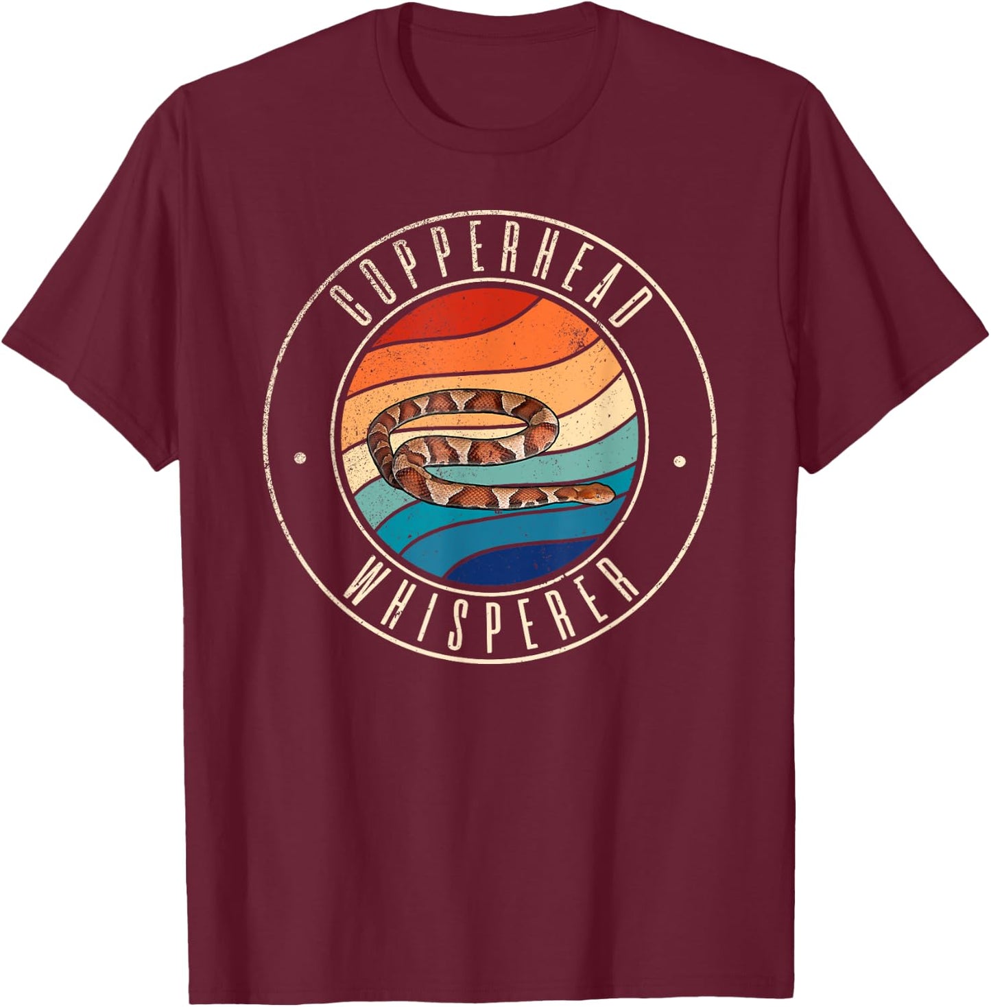 Copperhead Snake Whisperer T-Shirt - T-Shirt | Maroon