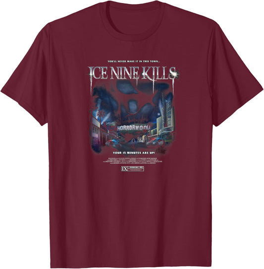 Ice Nine Kills - Welcome To Horrorwood Cover T-Shirt - T-Shirt | Maroon