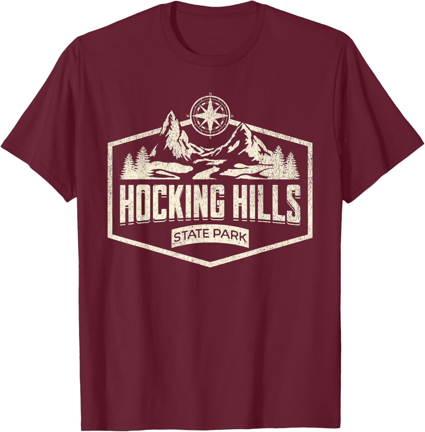 Hocking Hills T-Shirt - T-Shirt | Maroon