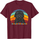 Black Goldendoodle Retro Vintage Dood Doodle Dog T-Shirt - T-Shirt | Maroon
