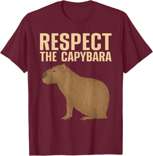 Funny Capybara Women Kids Cavy Rodent Capybara Lover T-Shirt - T-Shirt | Maroon