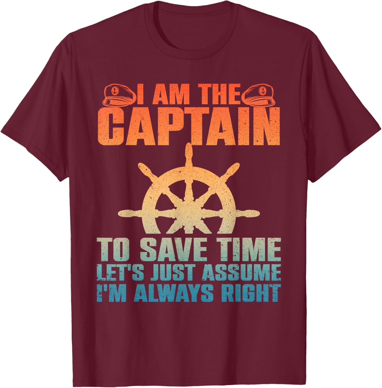 Cool Boat Captain Women Boating Pontoon Boat Owner T-Shirt - T-Shirt | Maroon