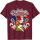 Old School Hipster 1950s Pinup Rocknroll Rockabilly T-Shirt - T-Shirt | Maroon