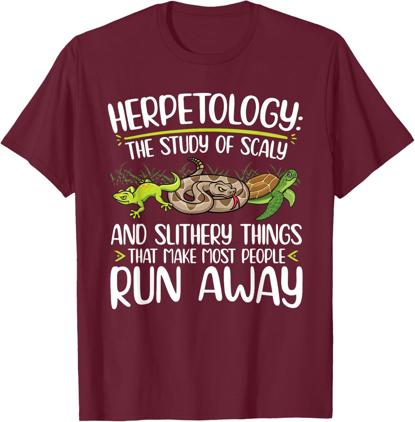 Herpetology definition Herping Zoology T-Shirt - T-Shirt | Maroon