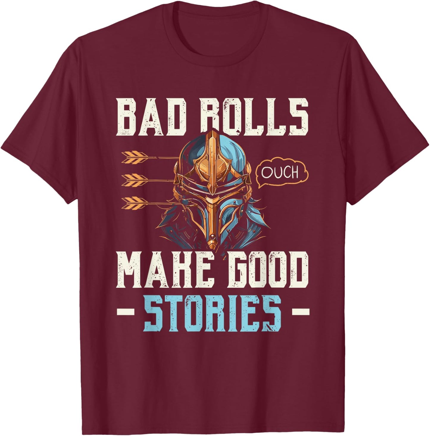 RPG Gaming Role Playing D20 Tabletop Games Funny RPG Gamer T-Shirt - T-Shirt | Maroon