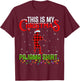 This Is My Christmas Pajama Shirt Airsoft Player Christmas T-Shirt - T-Shirt | Maroon