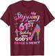 Stepping Into My 61st Birthday gift Women 61 years old Pumps T-Shirt - T-Shirt | Maroon