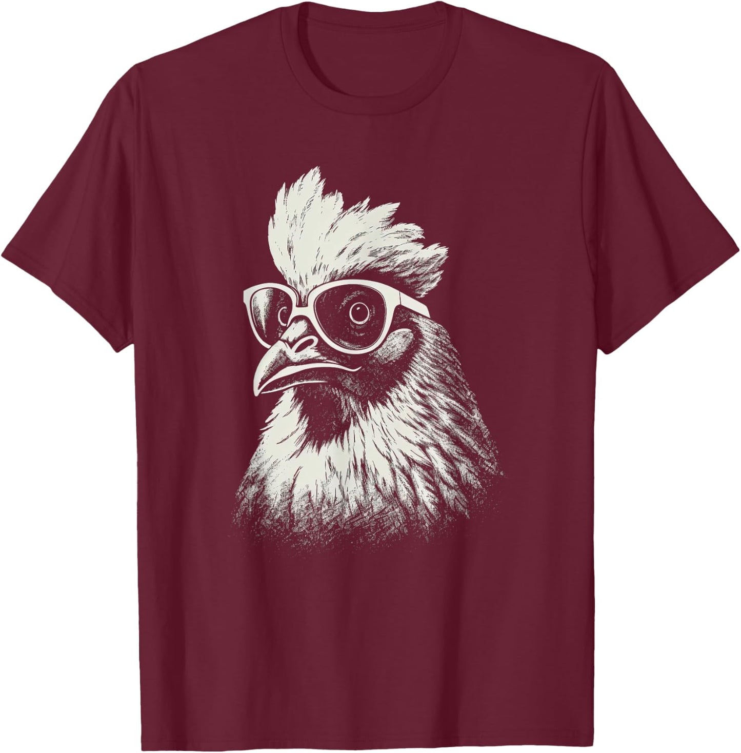 Funny Chicken cool Graffiti Urban art street T-Shirt - T-Shirt | Maroon