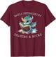 Easily Distracted by Dragons and Books Introvert Funny Shirt T-Shirt - T-Shirt | Maroon