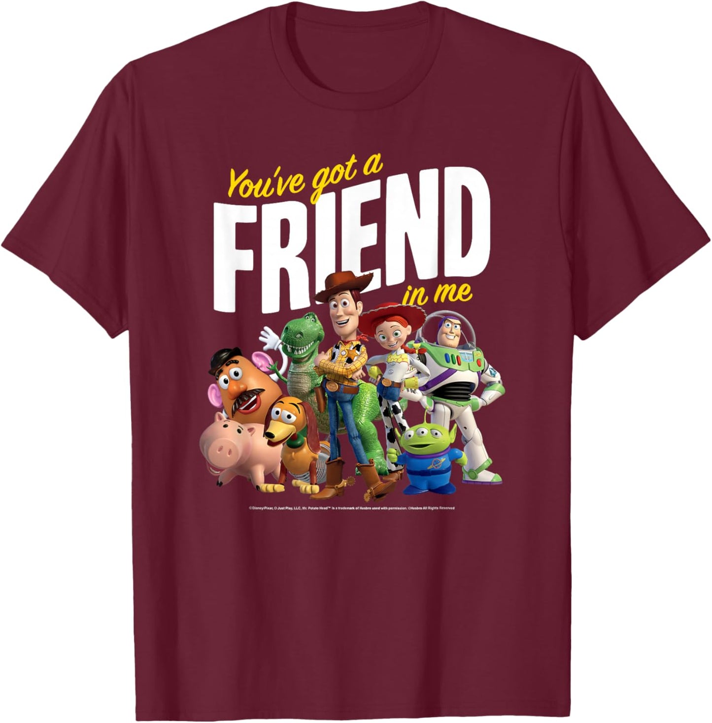 Toy Story - You've Got a Friend in Me T-Shirt - T-Shirt | Maroon