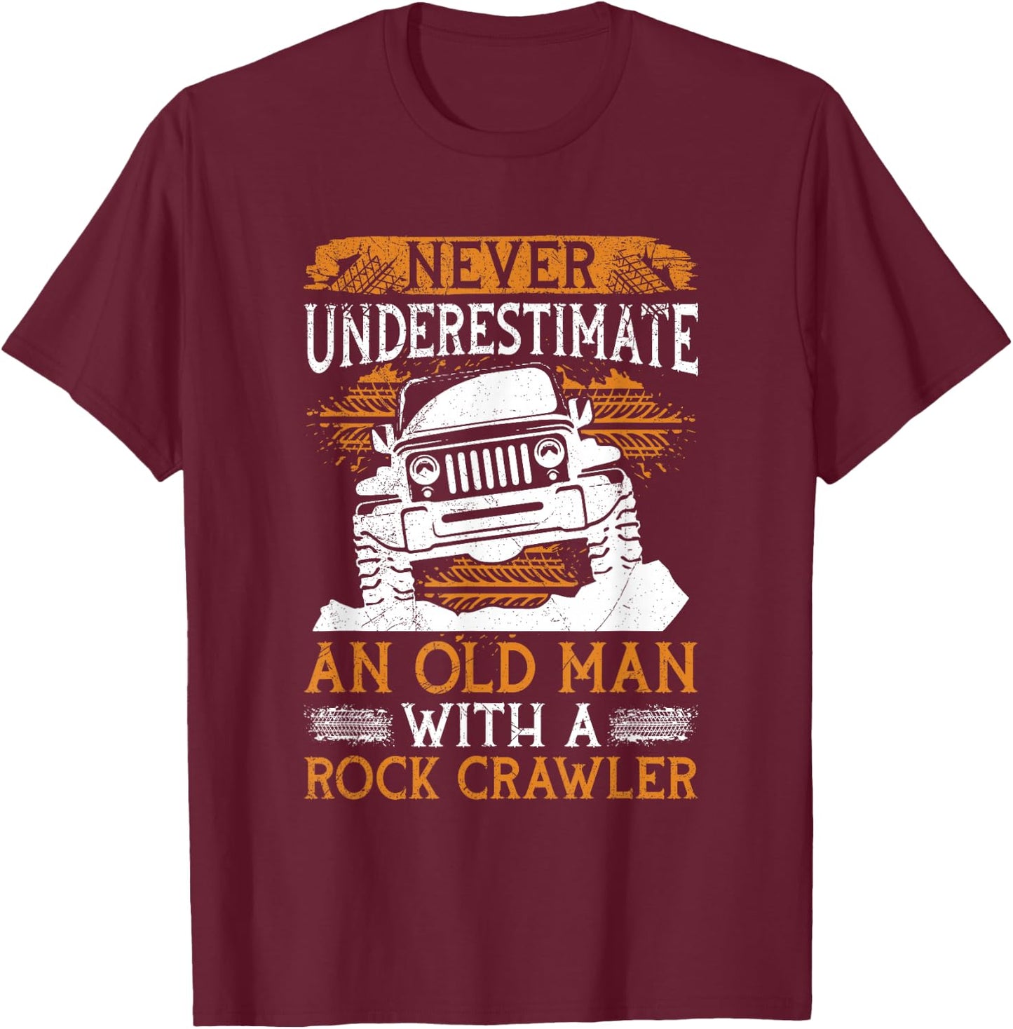 Rock Crawling 4 Wheeler Design for a Rock Crawler Expert T-Shirt - T-Shirt | Maroon