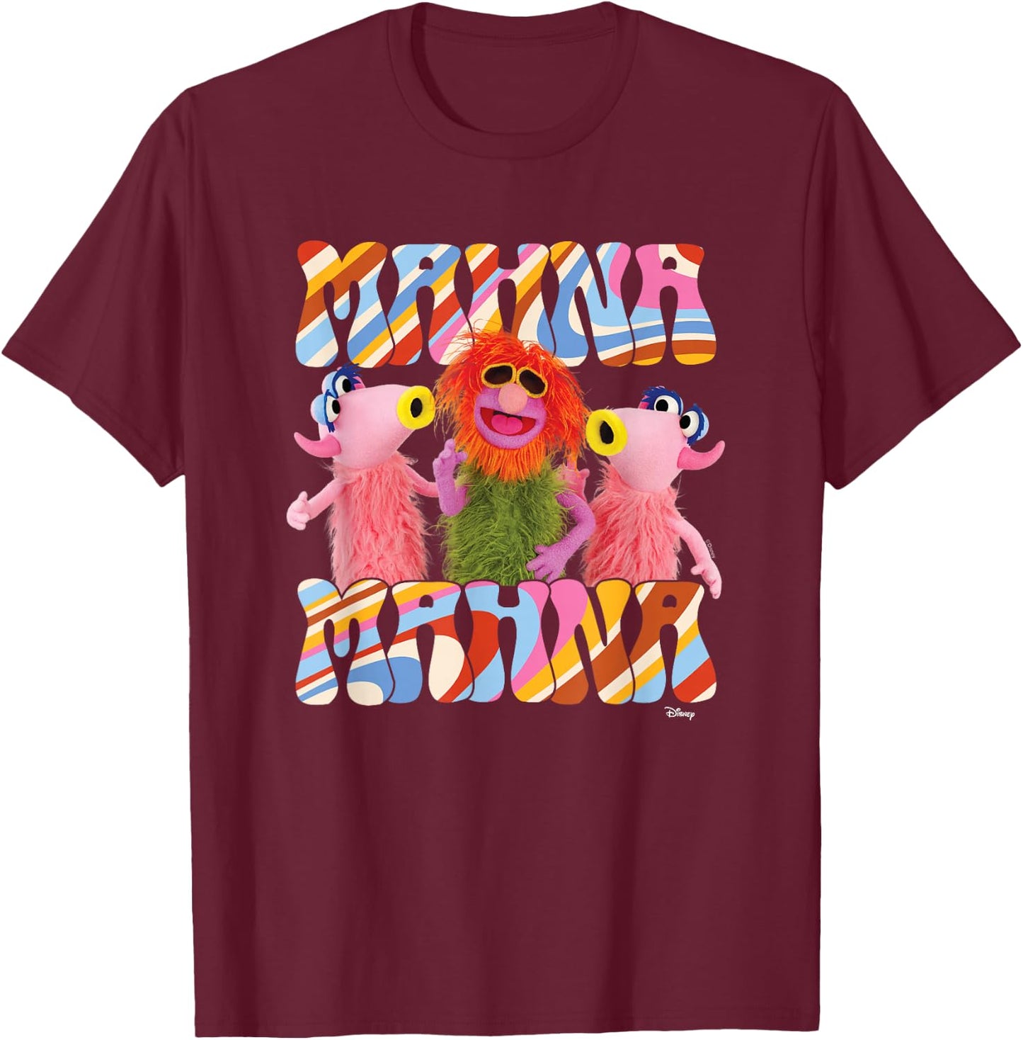 The Muppets - Mahna Mahna T-Shirt - T-Shirt | Maroon
