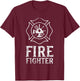Firefighter Fire Fighter Fireman Firefighting Job T-Shirt - T-Shirt | Maroon