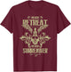 Spartan Workout Never Surrender | Gladiator Gym Mma Fighter T-Shirt - T-Shirt | Maroon