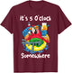 It's 5 O'clock Somewhere Shirt Drinking Parrot Beach Summer T-Shirt - T-Shirt | Maroon