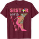 OES SiStar Leopard Walk By Faith Breast Cancer Awareness T-Shirt - T-Shirt | Maroon