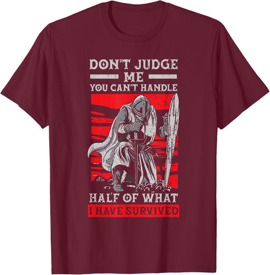 Knight Lover Medieval Soldier Knighthood Warrior T-Shirt - T-Shirt | Maroon