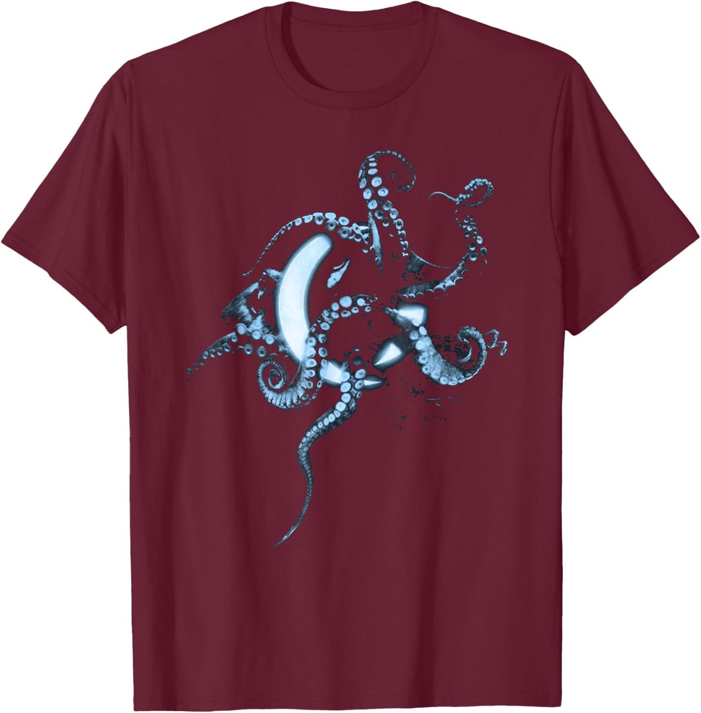 A Perfect Circle – Glowing Octopus T-Shirt - T-Shirt | Maroon