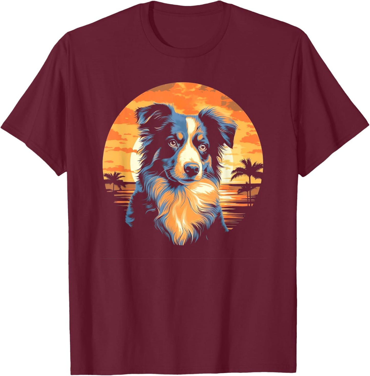 Australian Shepherd Aussie gifts T-Shirt - T-Shirt | Maroon