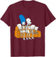 The Simpsons Skeletons Treehouse of Horror Couch Gag T-Shirt - T-Shirt | Maroon